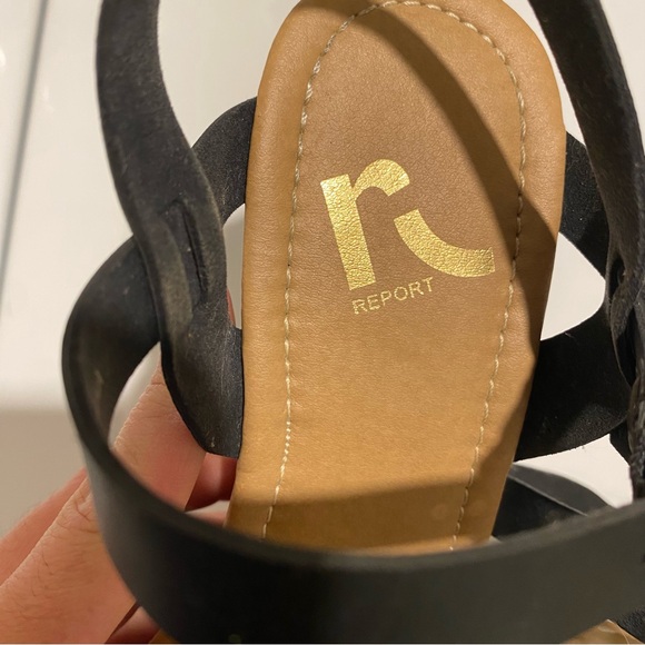 Black Report High Heels Size 8 - Picture 3 of 10